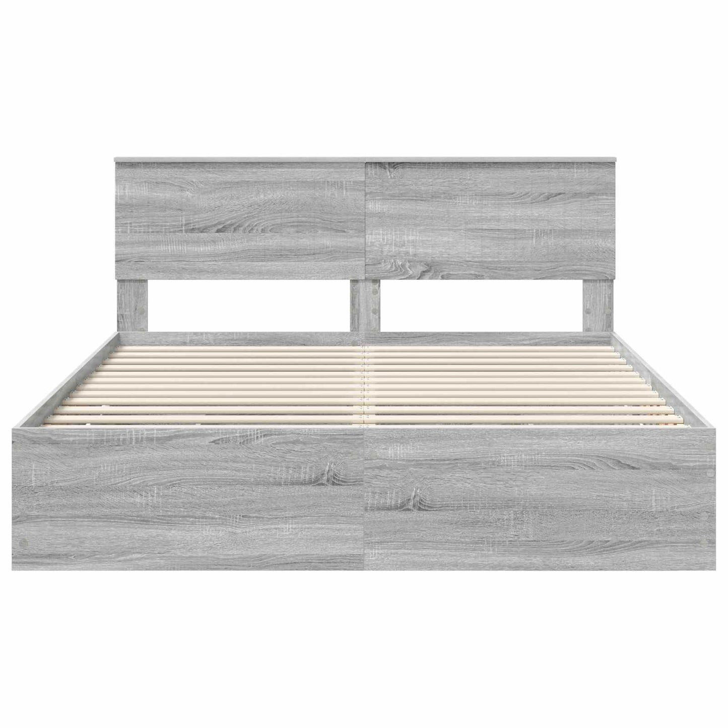 Bedframe met lade Grijs Sonoma 160 x 200 cm Ingenieurshout