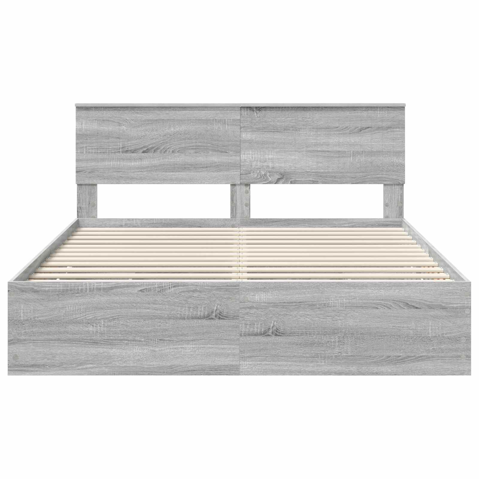 Bedframe met lade Grijs Sonoma 160 x 200 cm Ingenieurshout