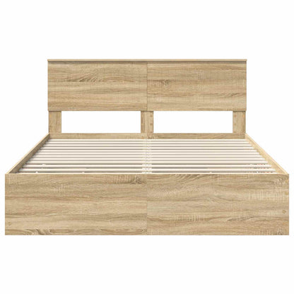 Bedframe met lade Sonoma Eiken 150 x 200 cm Ingenieurshout