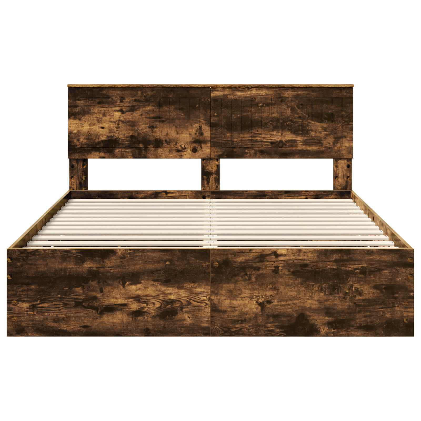 Bedframe met lade Gerookt eiken 150 x 200 cm Ingenieurshout