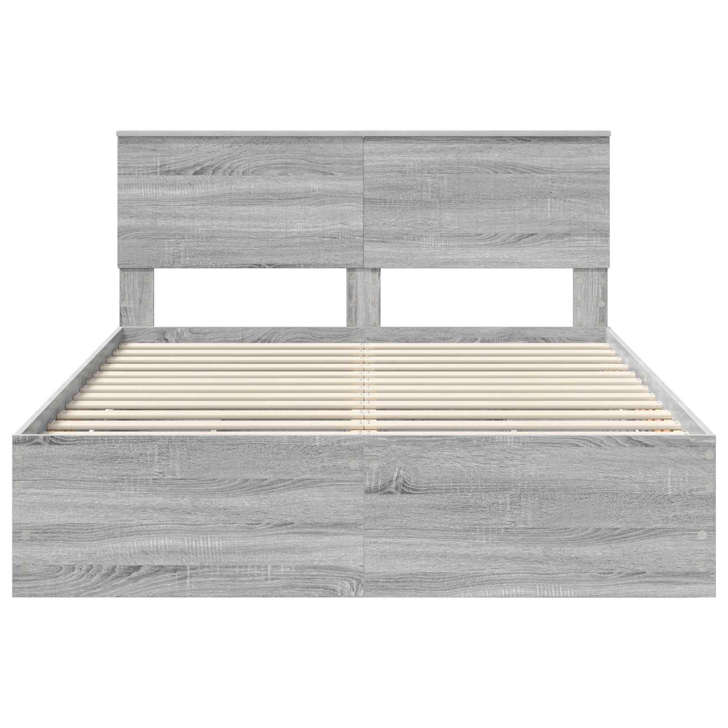 Bedframe met lade Grijs Sonoma 140 x 200 cm Ingenieurshout