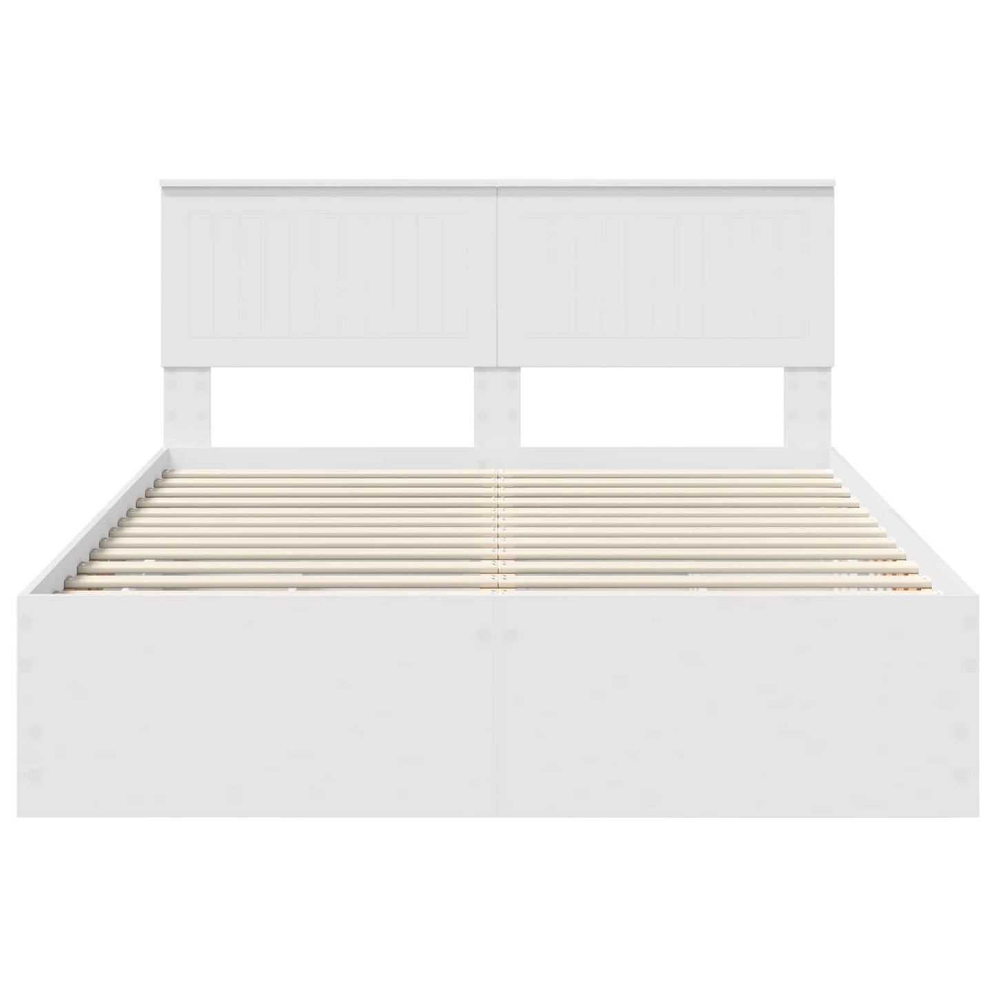 Bedframe met lade met opslag Wit 140 x 190 cm Ingenieurshout