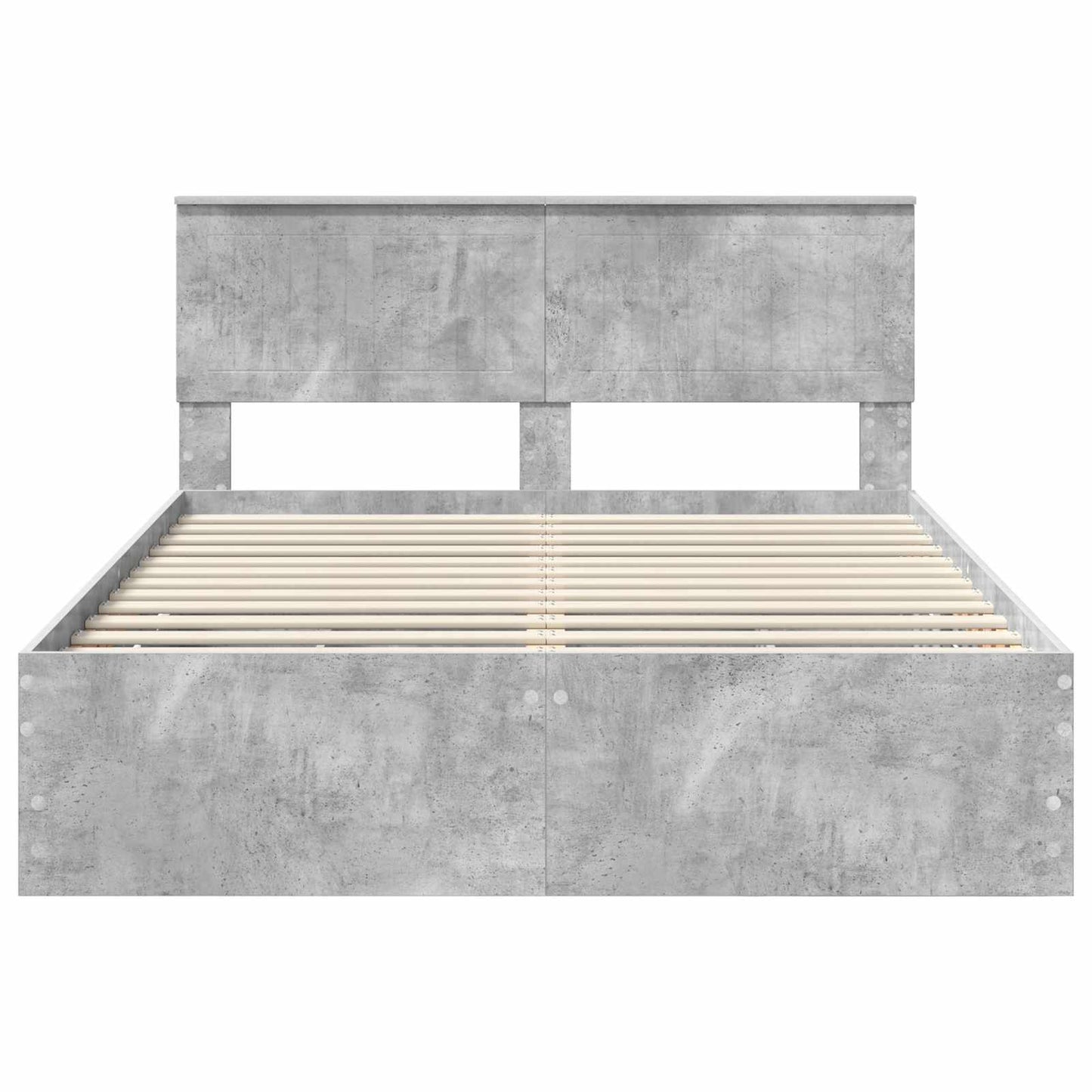 Bedframe met lade Beton Grijs 135 x 190 cm Ingenieurshout