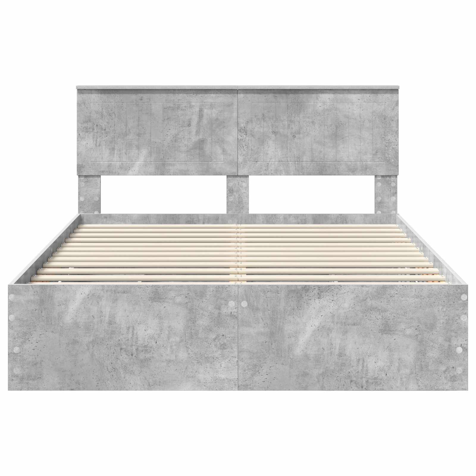 Bedframe met lade Beton Grijs 135 x 190 cm Ingenieurshout