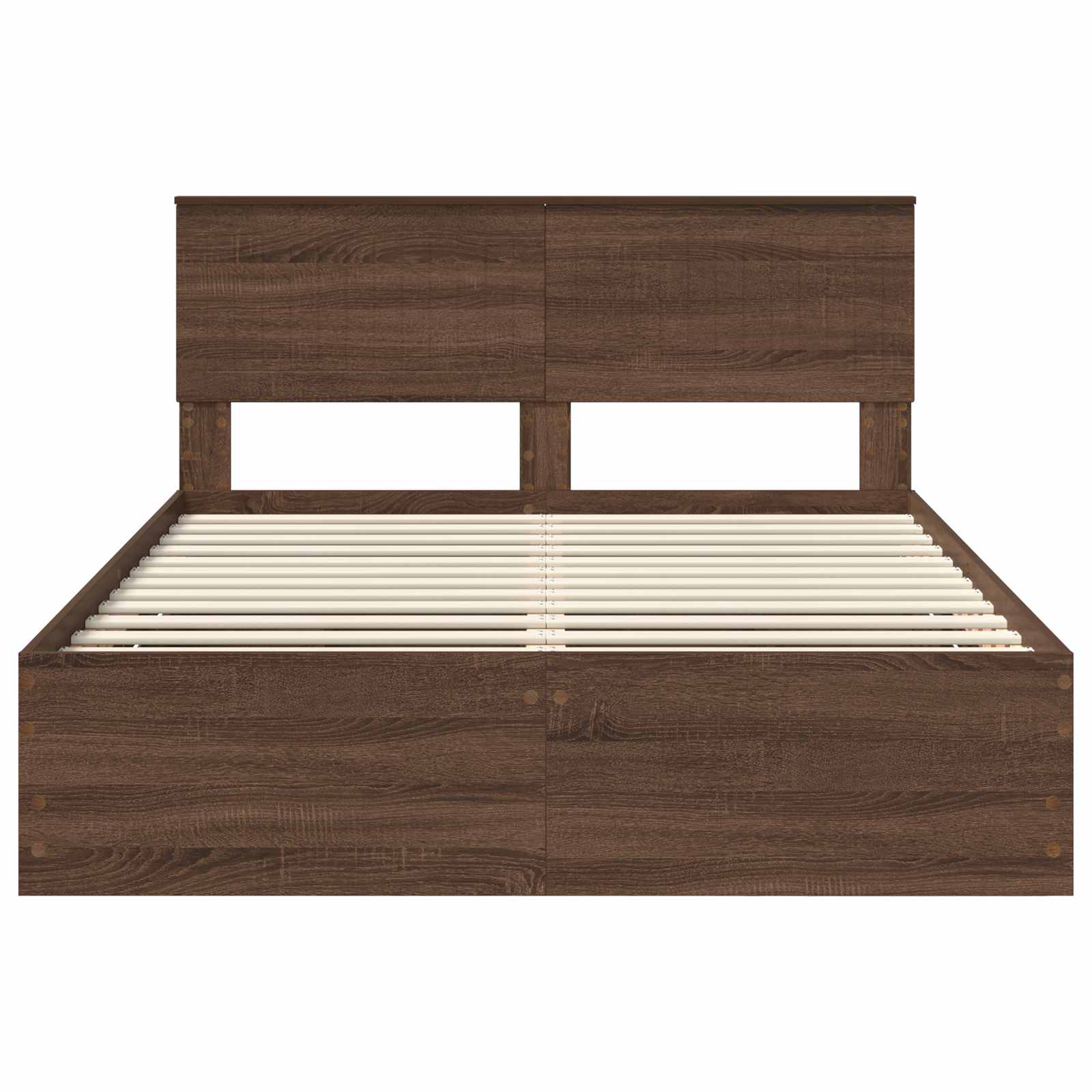 Bedframe met lade Bruin Eiken 135 x 190 cm Ingenieurshout