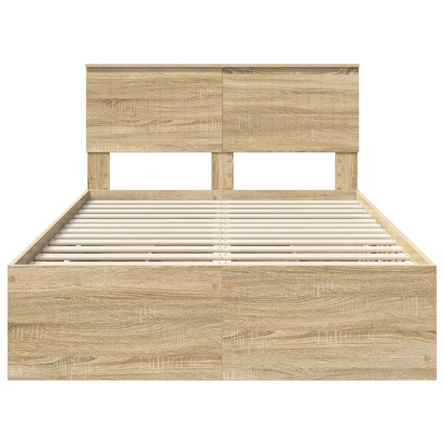 Bedframe met lade Sonoma Eiken 120 x 190 cm Ingenieurshout