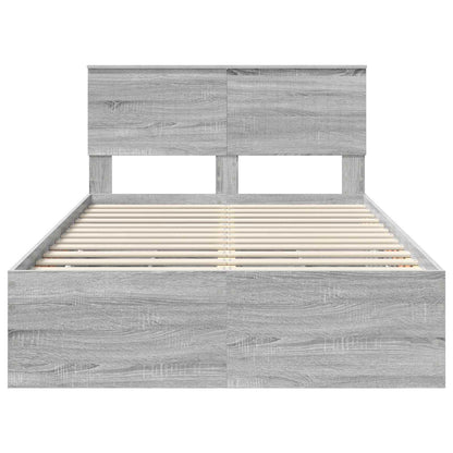 Bedframe met lade Grijs Sonoma 120 x 190 cm Ingenieurshout