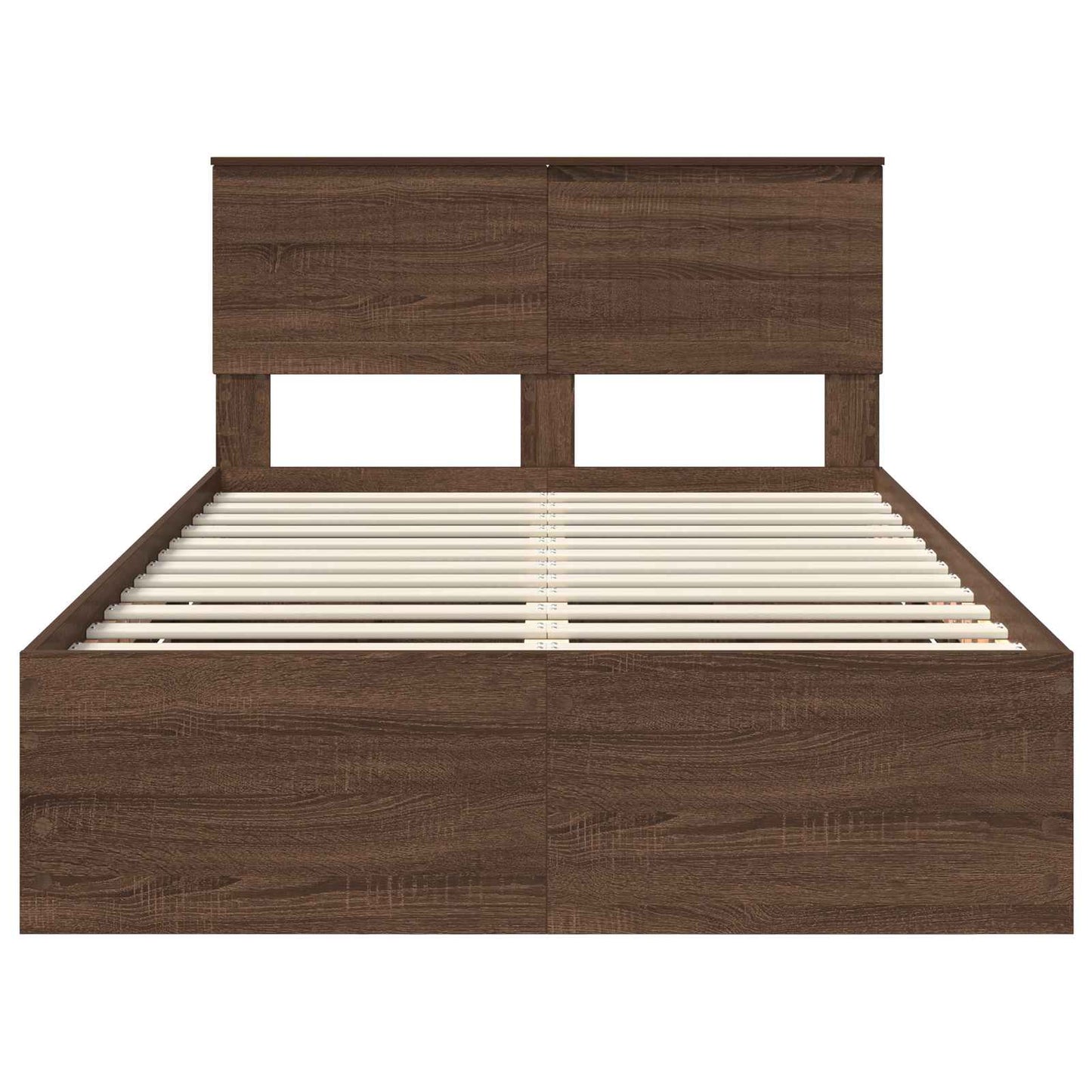 Bedframe met lade Bruin Eiken 120 x 190 cm Ingenieurshout
