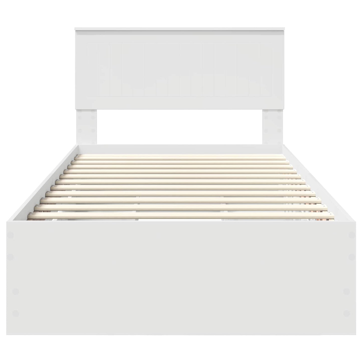 Bedframe met lade met opslag Wit 100 x 200 cm Ingenieurshout