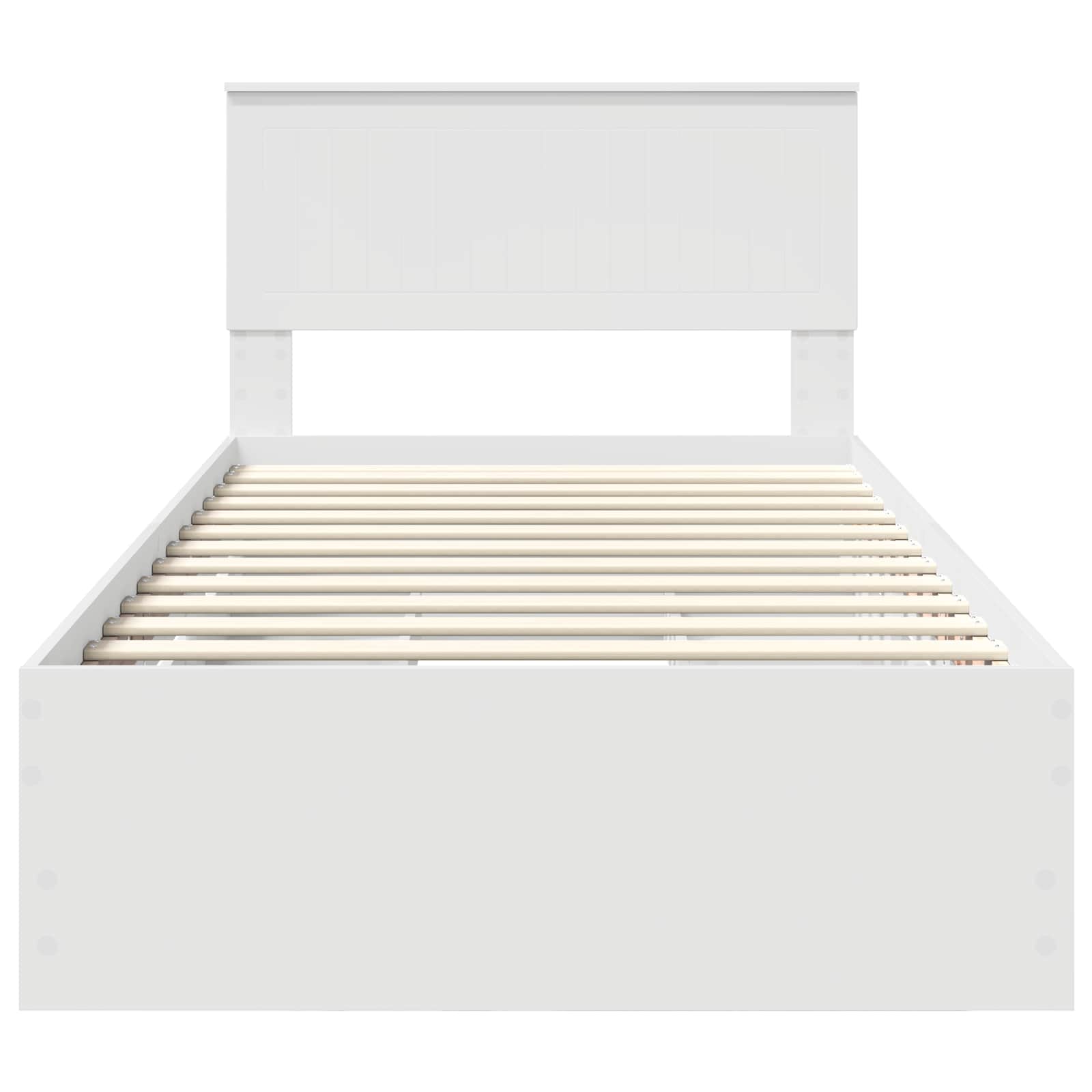 Bedframe met lade met opslag Wit 100 x 200 cm Ingenieurshout