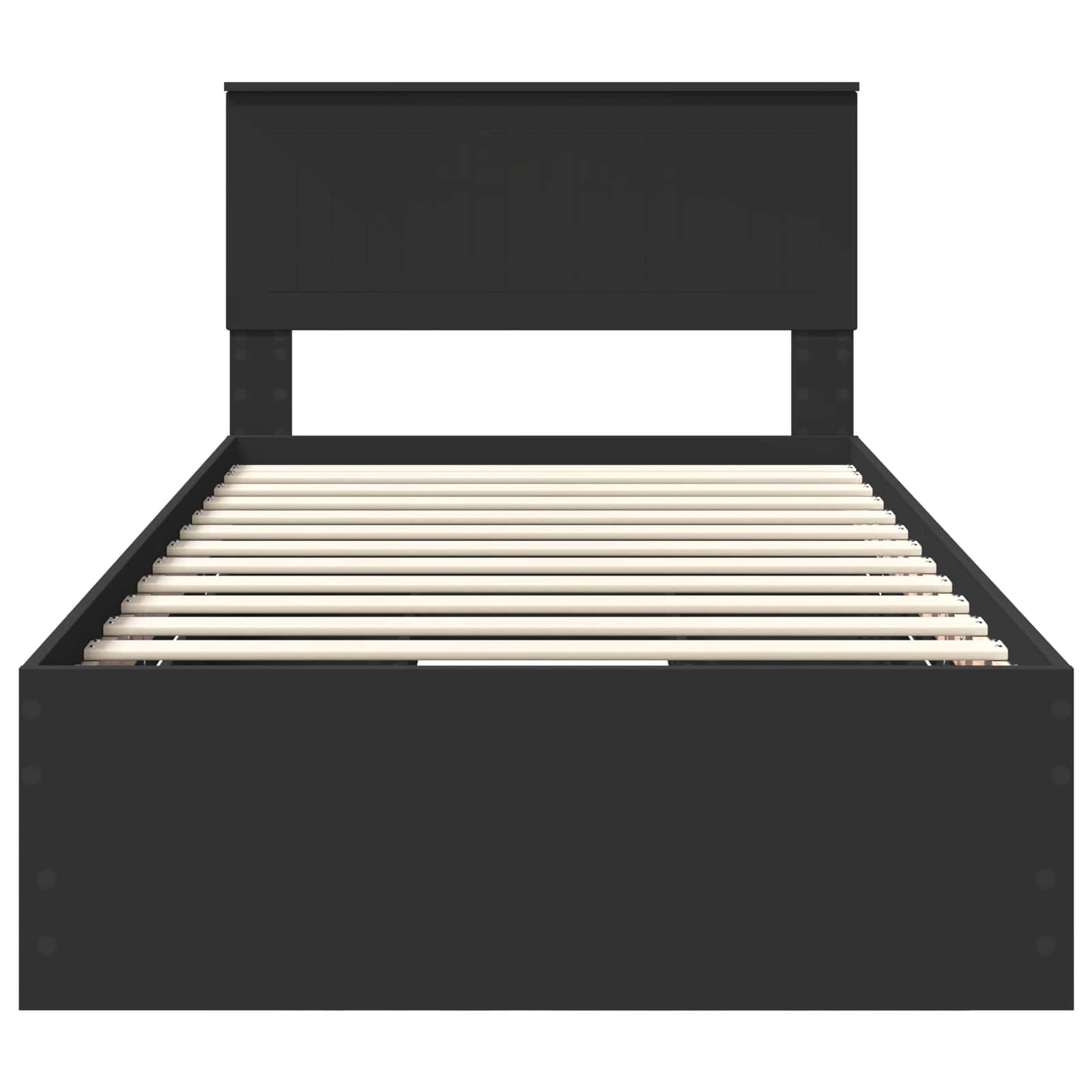 Bedframe met lade met opslag Zwart 100 x 200 cm Ingenieurshout