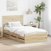 Bedframe 100x200 cm Sonoma eiken met lade