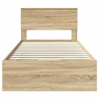 Bedframe met lade Sonoma Eiken 100 x 200 cm Ingenieurshout
