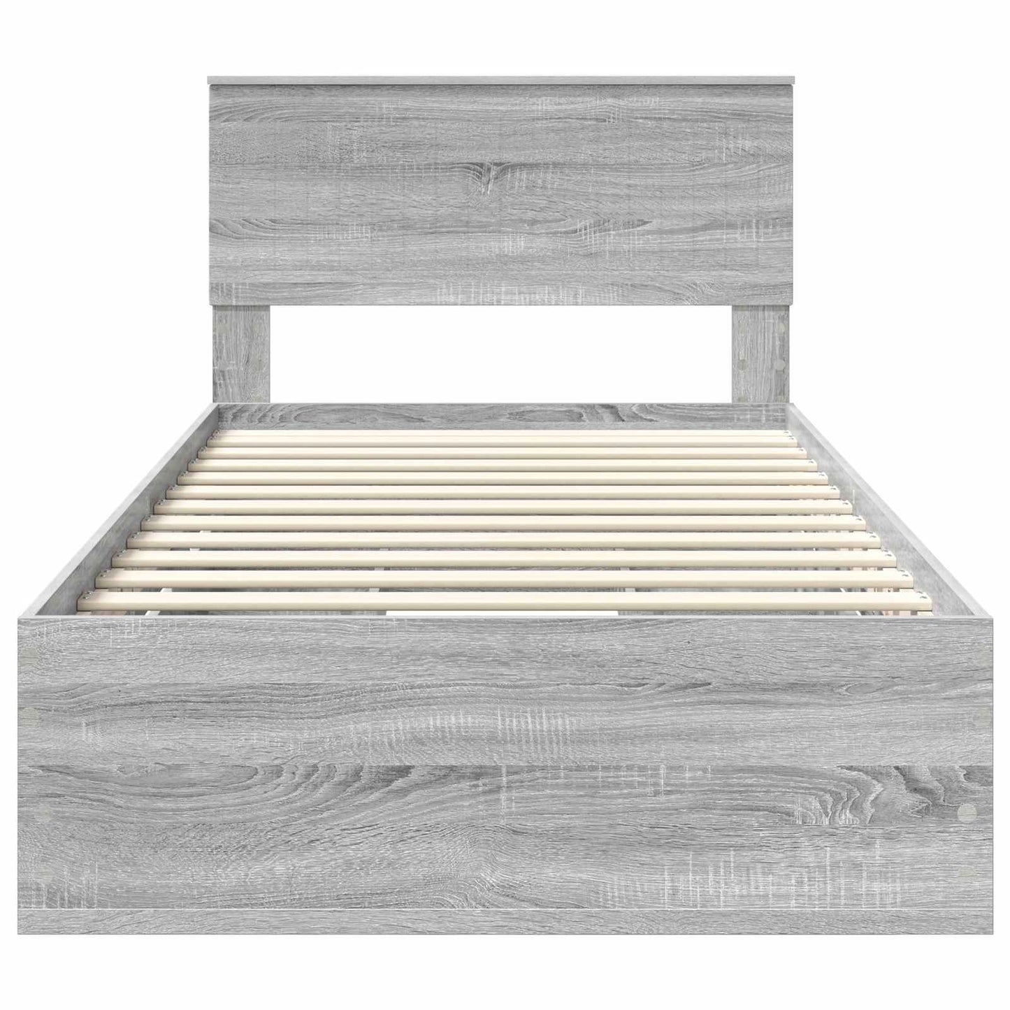 Bedframe met lade Grijs Sonoma 100 x 200 cm Ingenieurshout