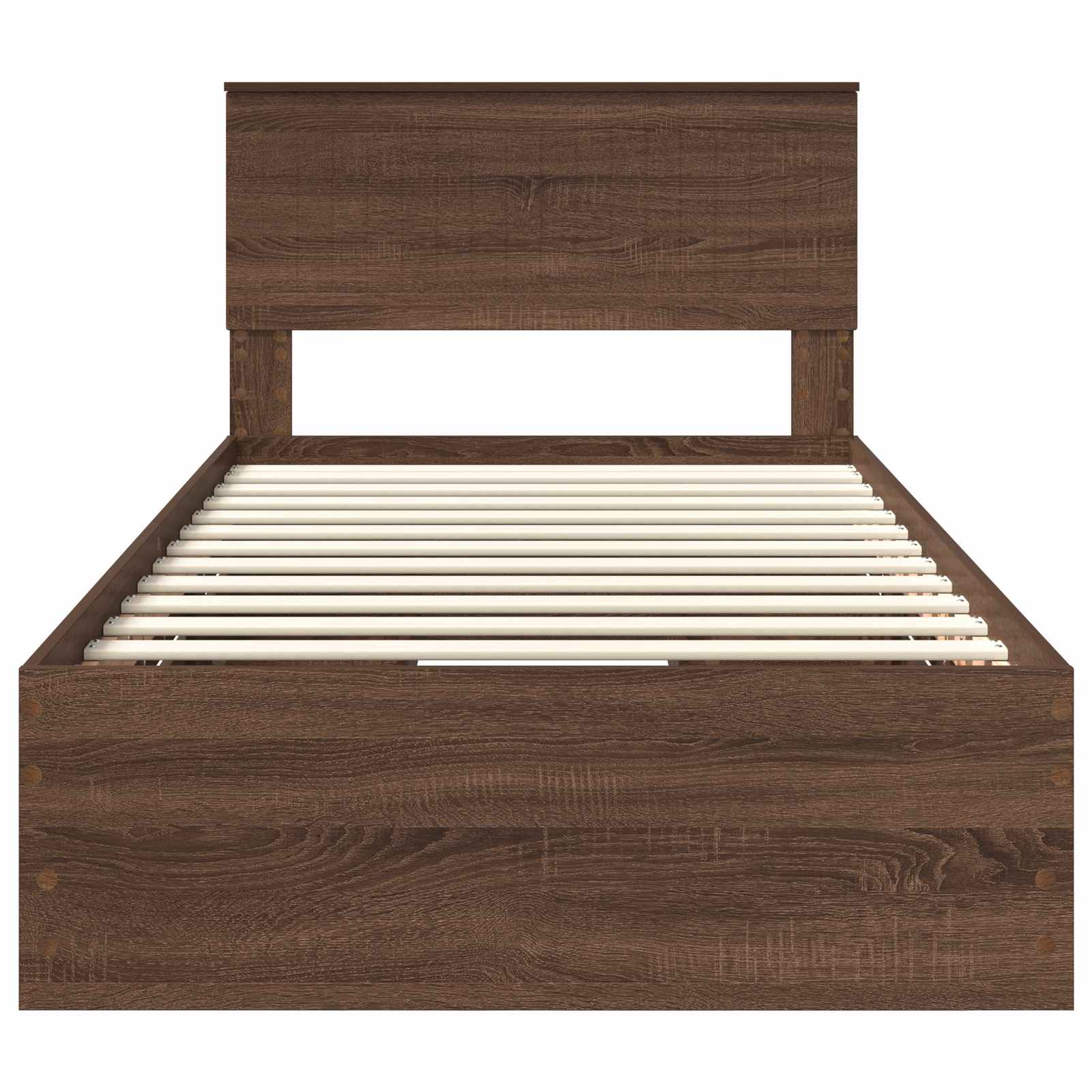 Bedframe met lade Bruin Eiken 100 x 200 cm Ingenieurshout