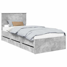 Bedframe met lade Beton Grijs 90 x 200 cm Ingenieurshout