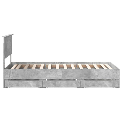 Bedframe met lade Beton Grijs 90 x 200 cm Ingenieurshout