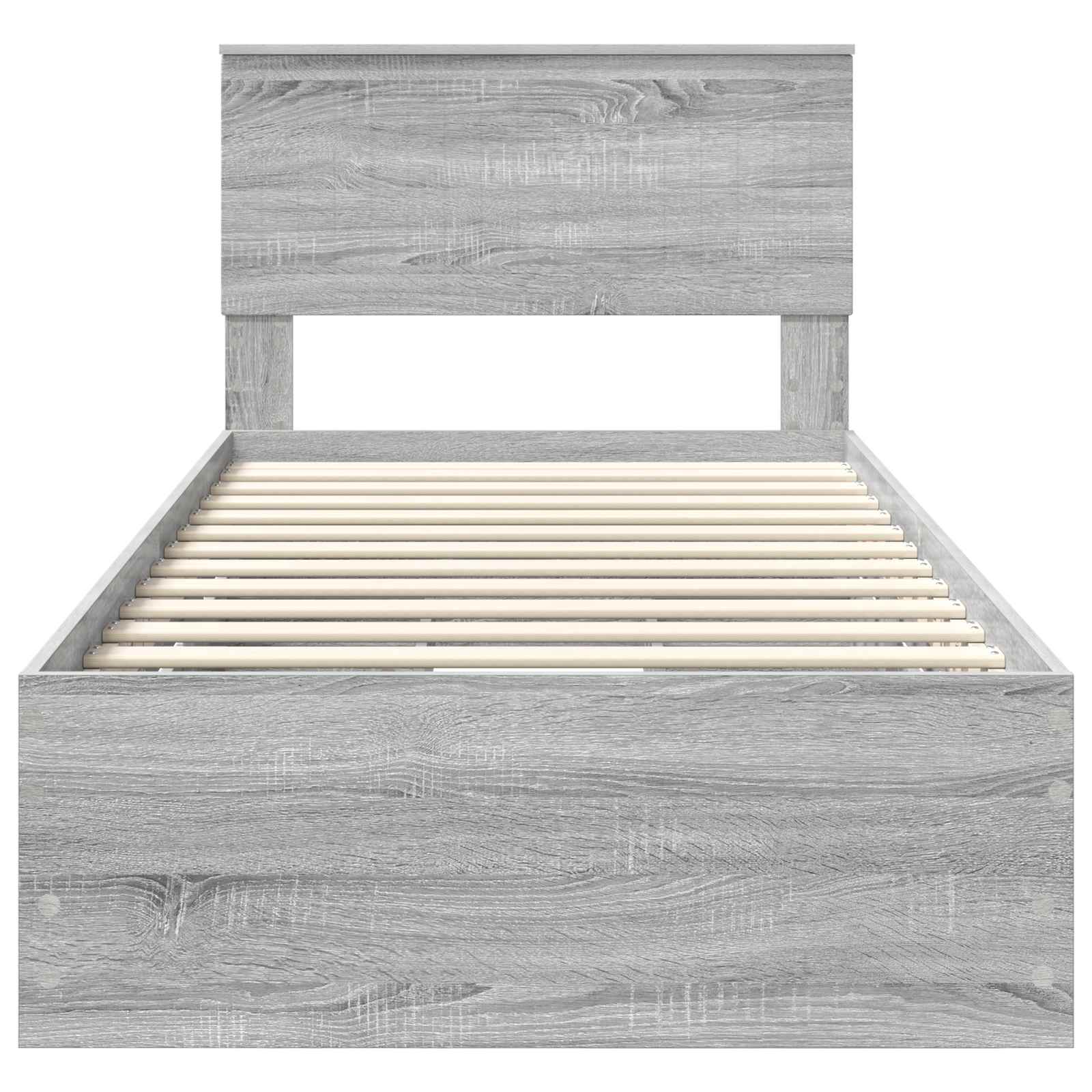 Bedframe Grijs Sonoma Ingenieurshout