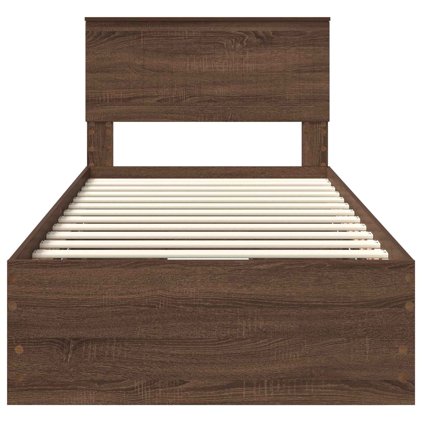 Bedframe met lade Bruin Eiken 90 x 190 cm Ingenieurshout