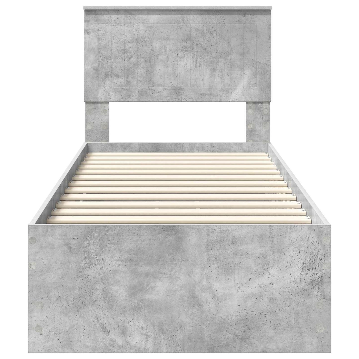 Bedframe met lade Beton Grijs 75 x 190 cm Ingenieurshout