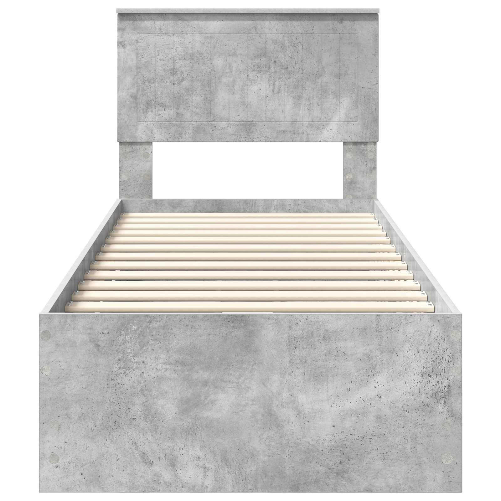 Bedframe met lade Beton Grijs 75 x 190 cm Ingenieurshout