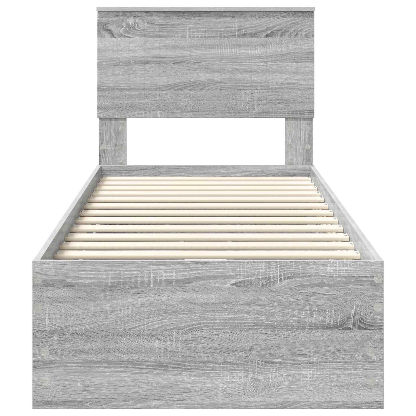 Bedframe met lade Grijs Sonoma 75 x 190 cm Ingenieurshout
