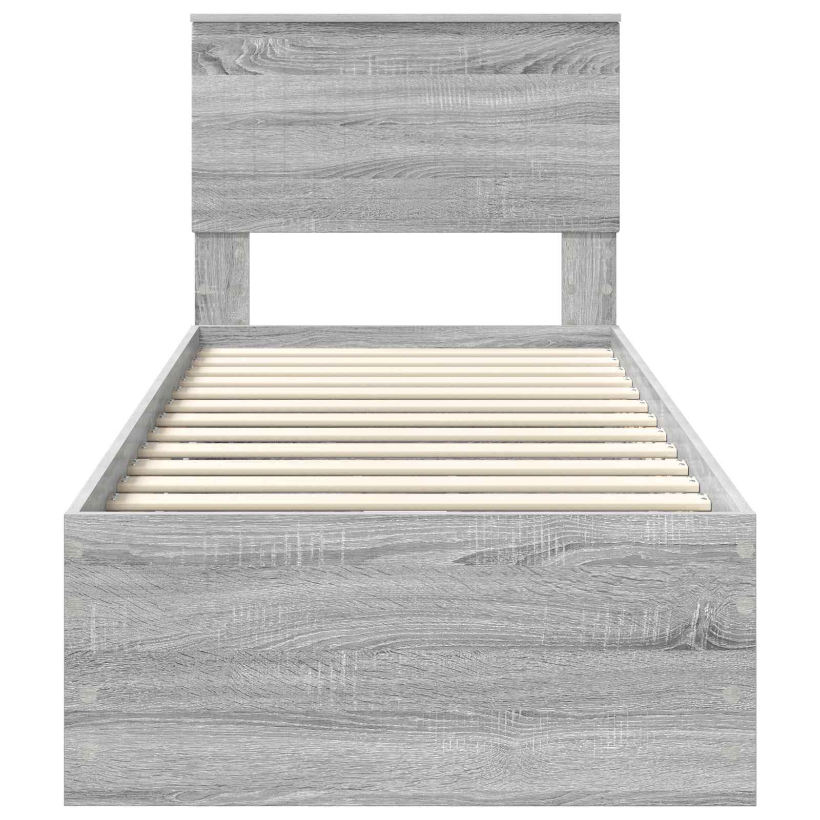 Bedframe met lade Grijs Sonoma 75 x 190 cm Ingenieurshout