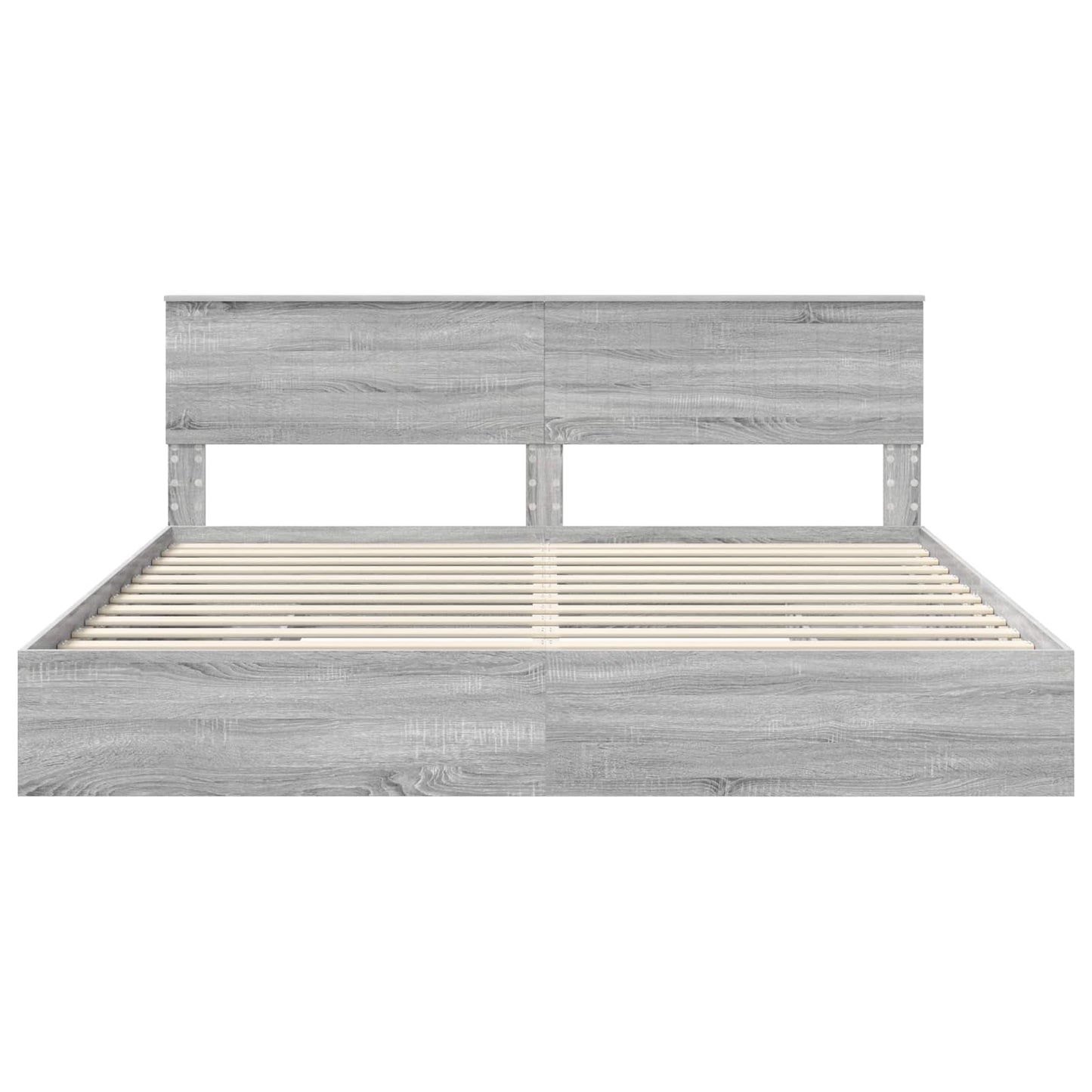 Bedframe met lade Grijs Sonoma 200 x 200 cm Bewerkt hout