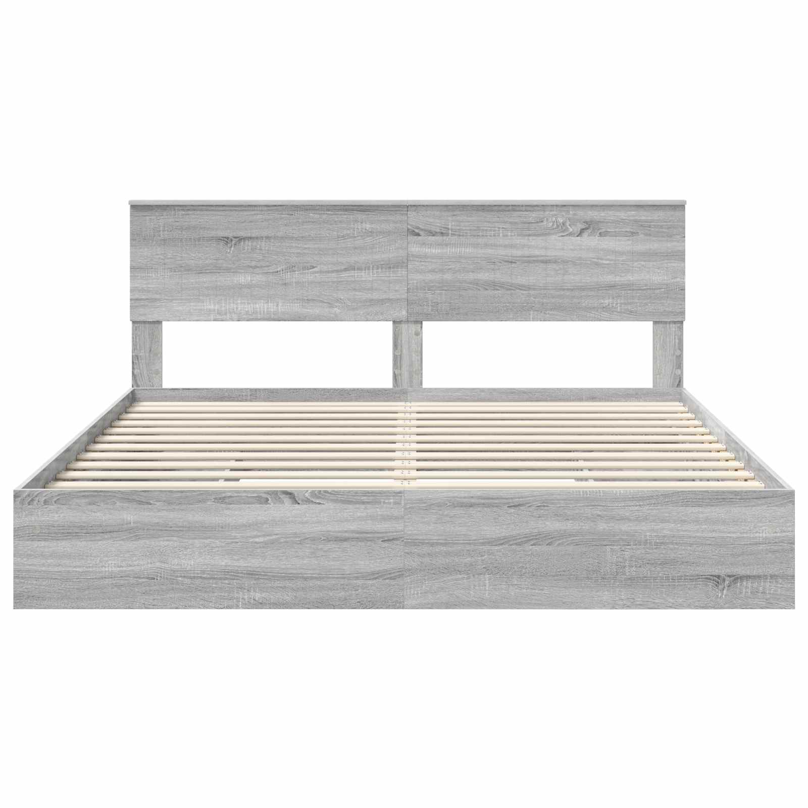 Bedframe met lade Grijs Sonoma 180 x 200 cm Bewerkt hout