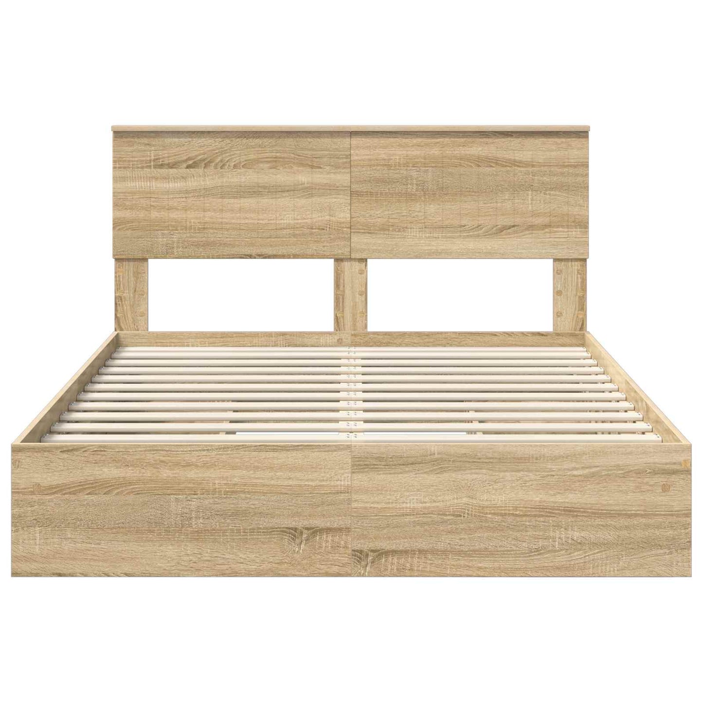 Opslag bed met lade Sonoma Eiken 140 x 200 cm Bewerkt hout