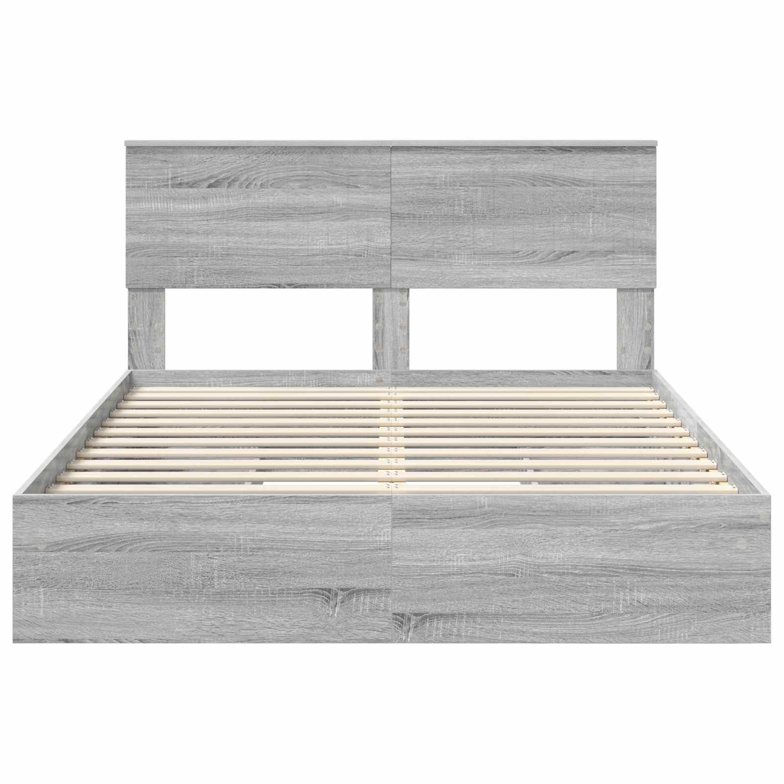 Bedframe met lade Grijs Sonoma 140 x 200 cm Bewerkt hout