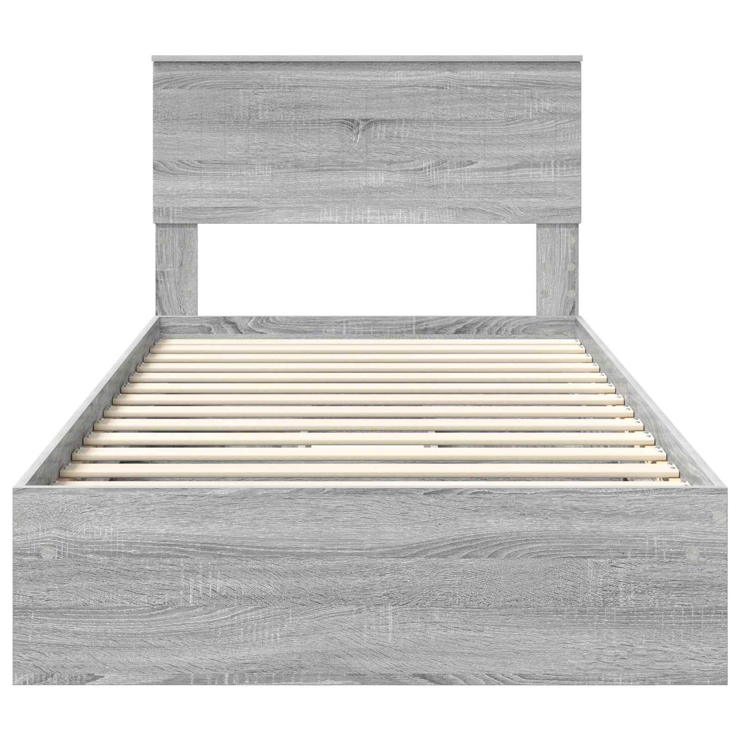 Bedframe met lade Grijs Sonoma 100 x 200 cm Bewerkt hout