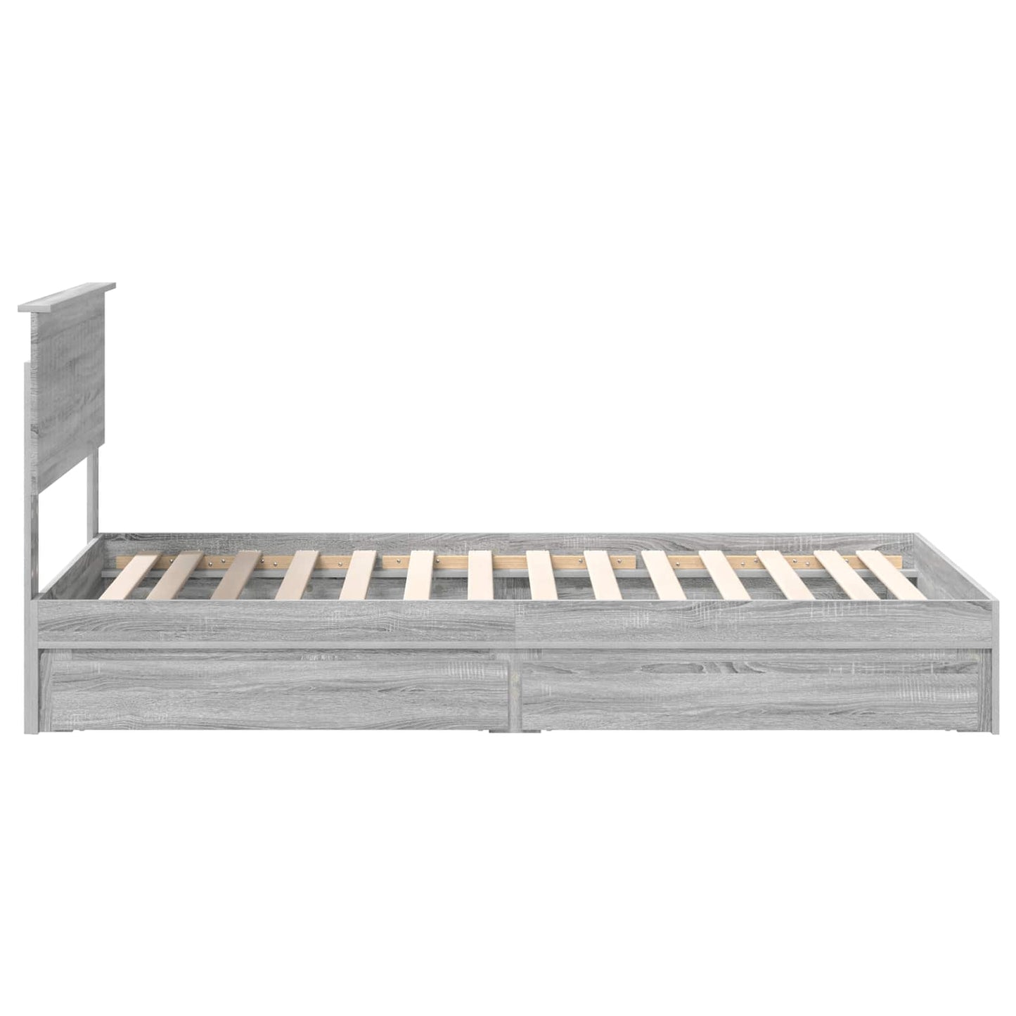 Bedframe met lade Grijs Sonoma 100 x 200 cm Bewerkt hout