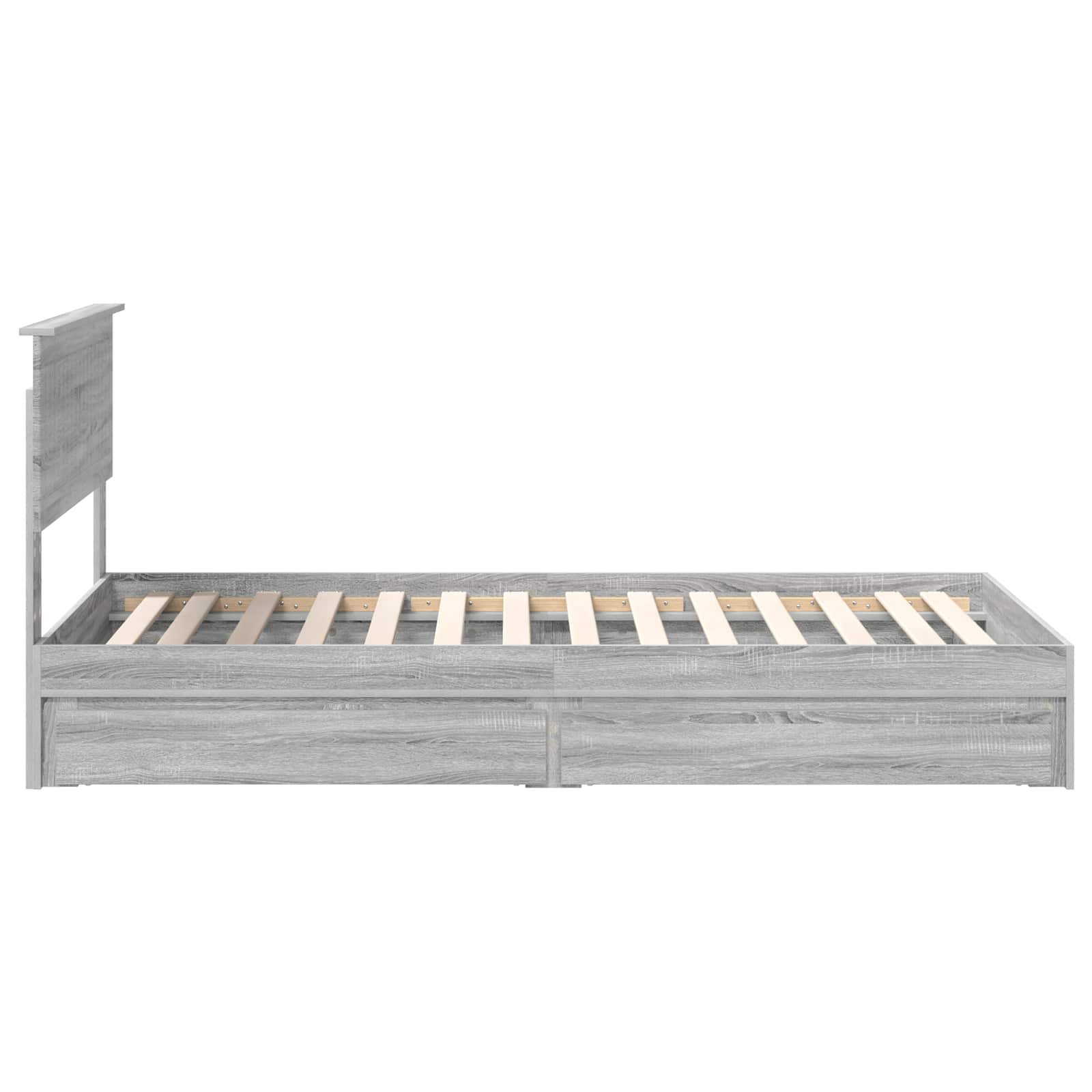 Bedframe met lade Grijs Sonoma 100 x 200 cm Bewerkt hout