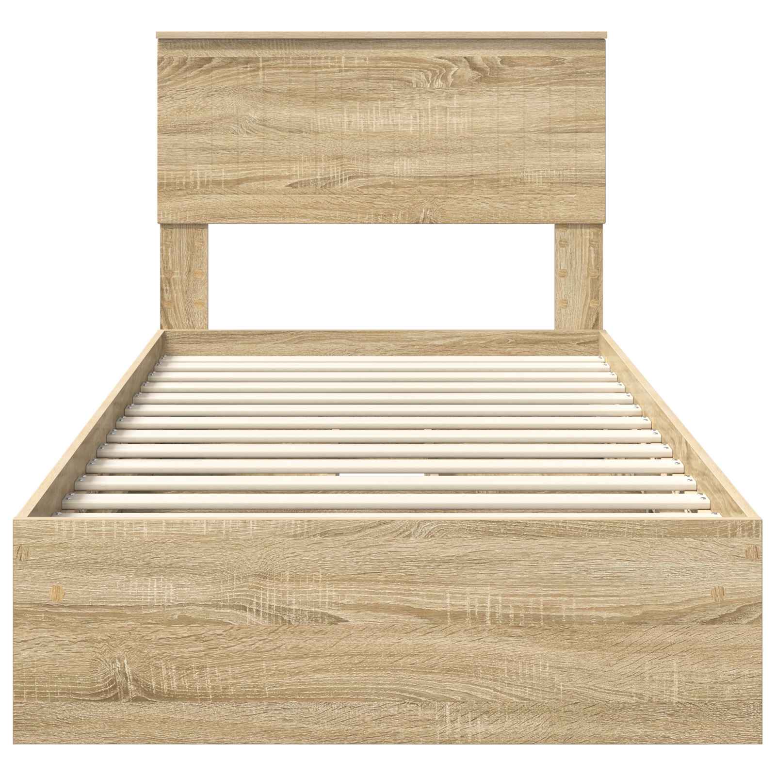 Bedframe met lade Sonoma Eiken 90 x 190 cm Bewerkt hout