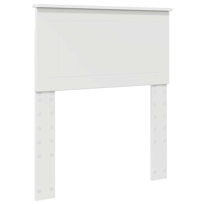 Bedframe met lade met hoofdeinde Wit 75 x 190 cm Bewerkt hout