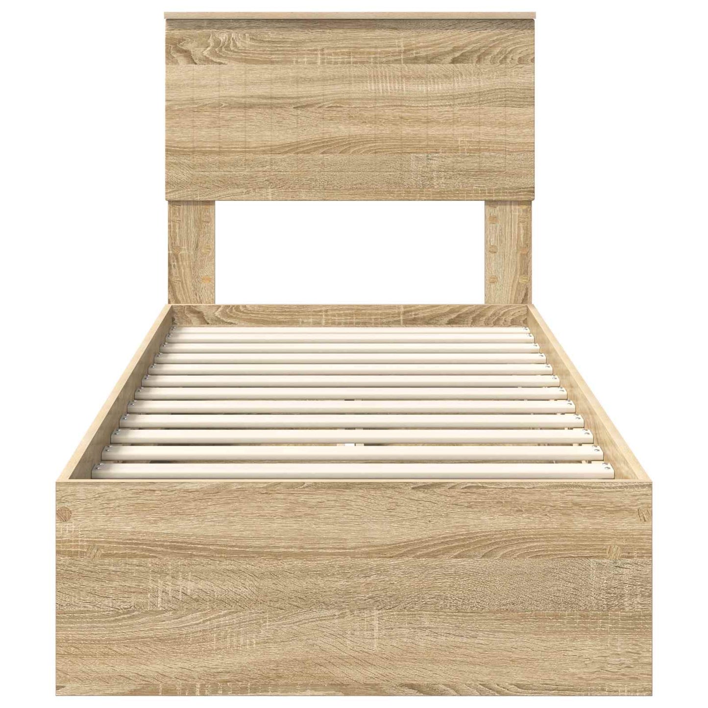 Bedframe met lade Sonoma Eiken 75 x 190 cm Bewerkt hout