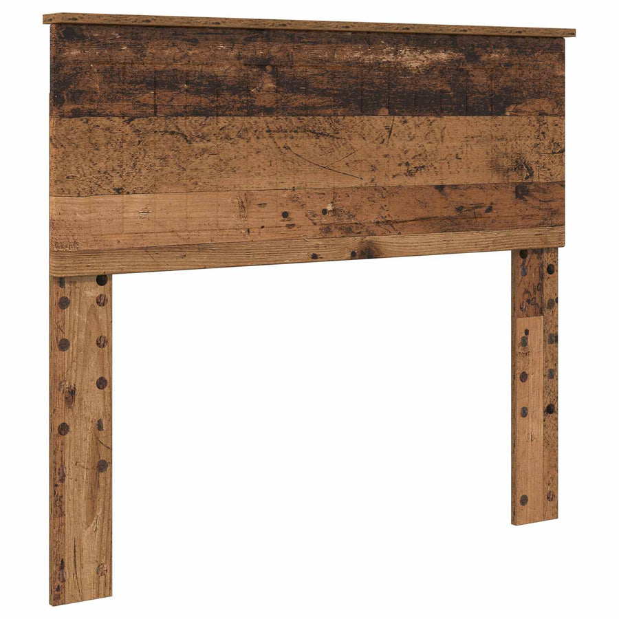 Bedframe met hoofdeinde Oudhout 100 x 200 cm Bewerkt hout