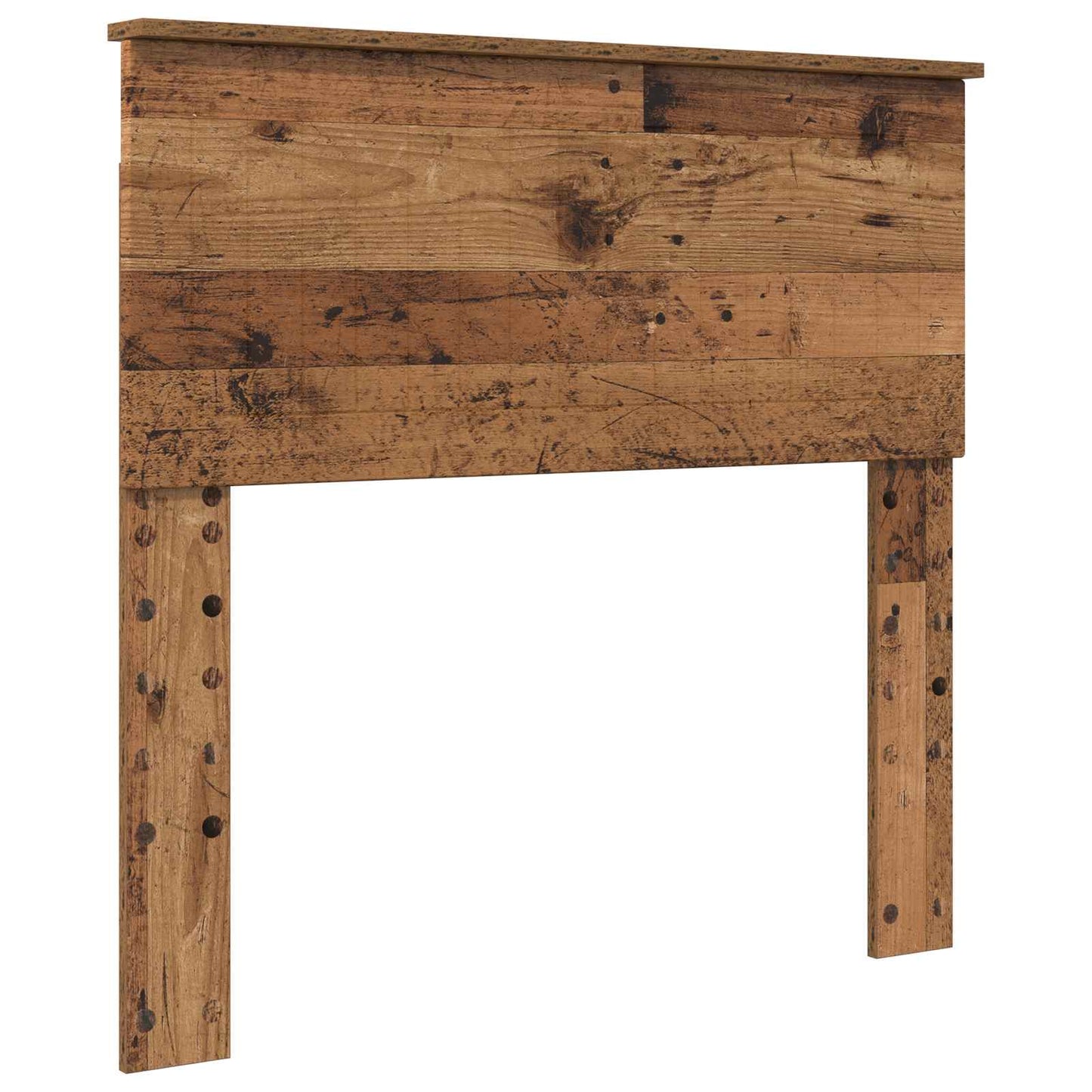 Bedframe met hoofdeinde Oudhout 90 x 200 cm Bewerkt hout