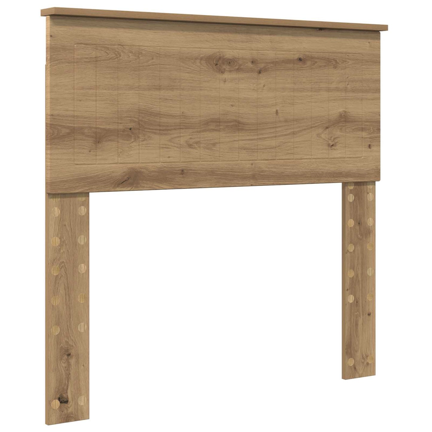 Bedframe met hoofdeinde Artisan Eiken 90 x 200 cm Bewerkt hout