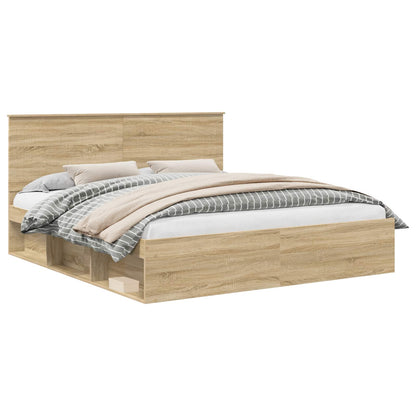 Bedframe met hoofdeinde Sonoma 180 x 200 cm Massief grenenhout