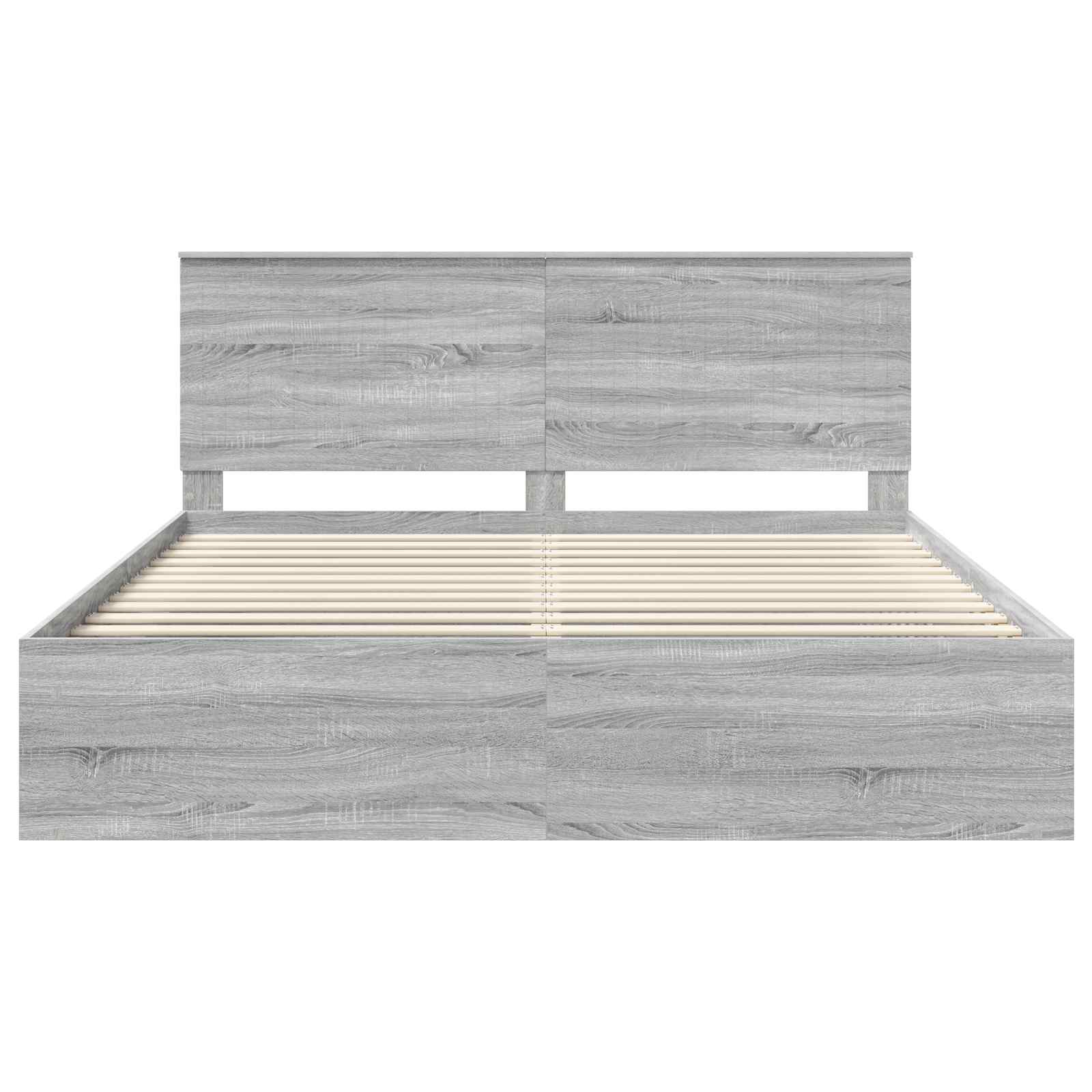Bedframe Grijs Sonoma 180 x 200 cm Massief grenenhout