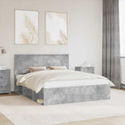 Bedframe 160x200 cm massief grenenhout betonlook