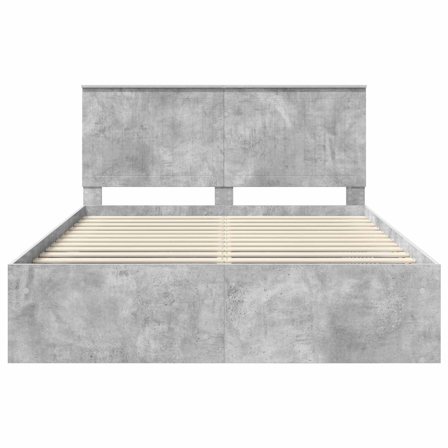 Bedframe Concerte Grijs 150 x 200 cm Massief grenenhout