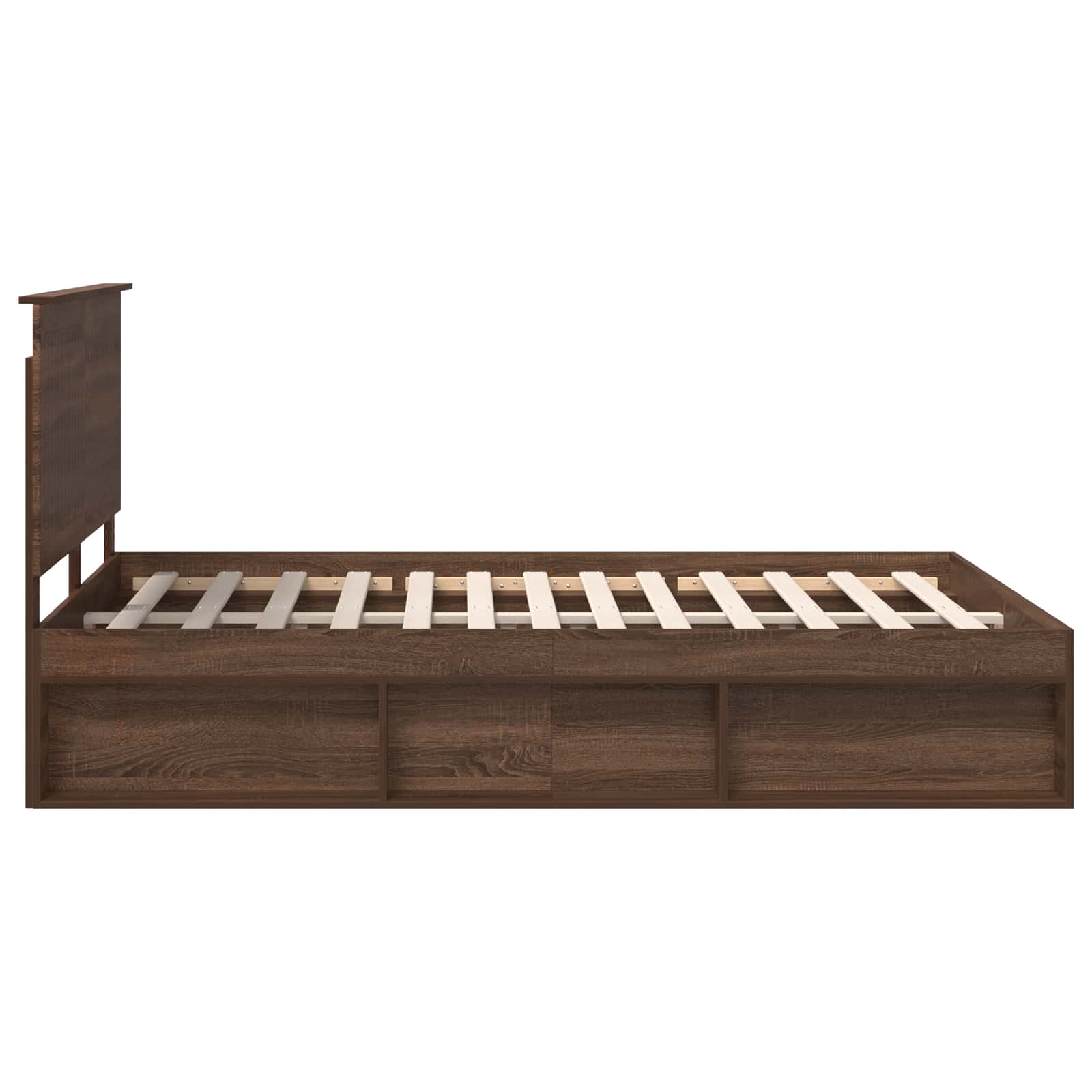 Bedframe Bruin Eiken 140 x 200 cm Massief grenenhout