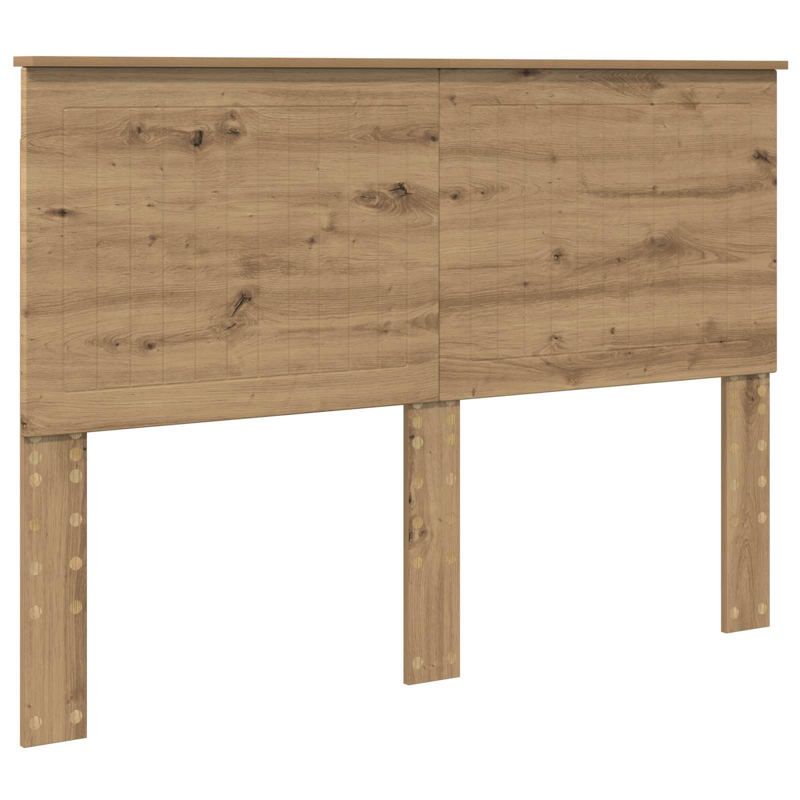 Bedframe Ambachtelijk eiken 140 x 190 cm Massief grenenhout