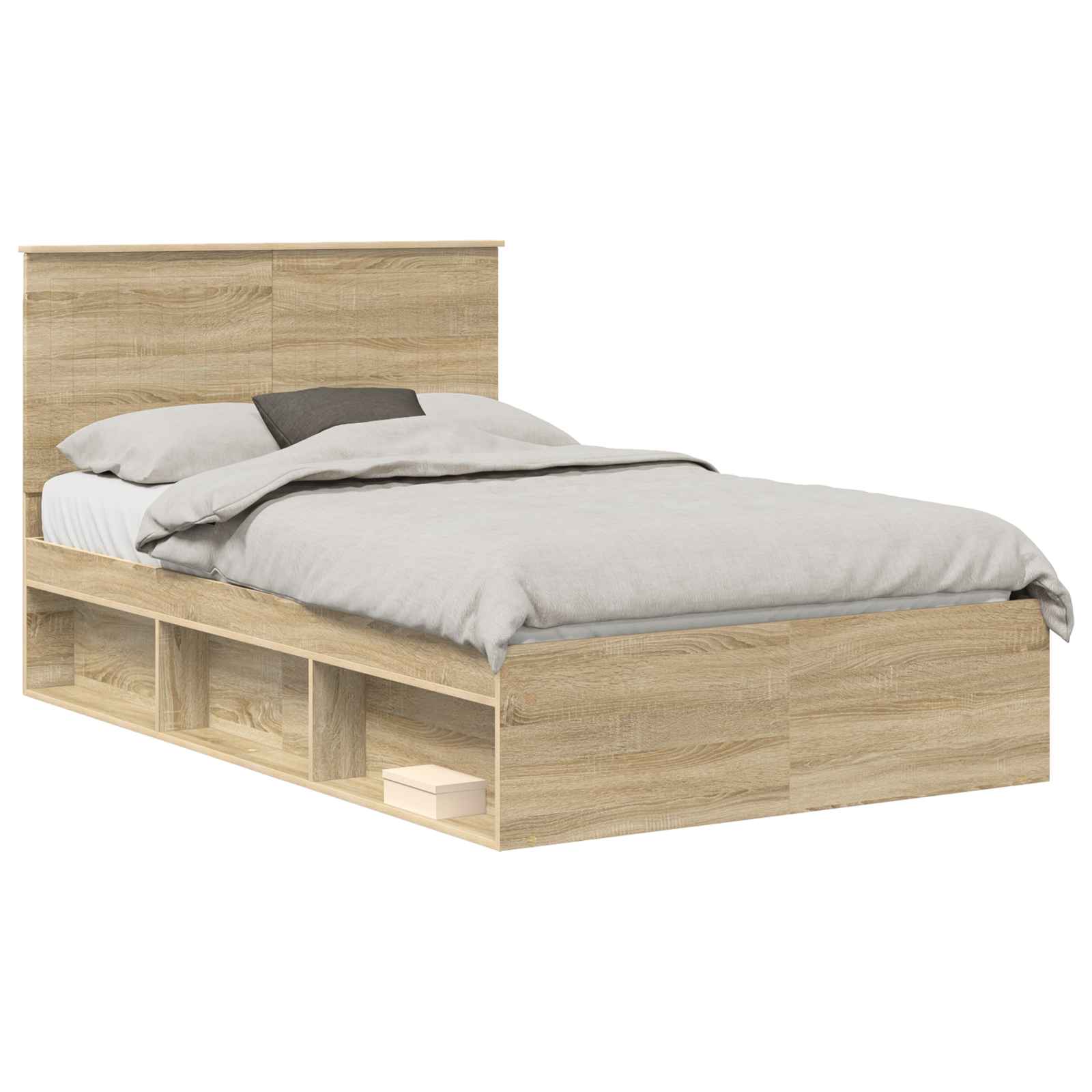 Bedframe met hoofdeinde Sonoma 120 x 200 cm Massief grenenhout
