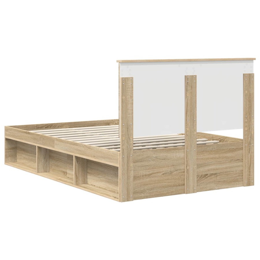 Bedframe met hoofdeinde Sonoma 120 x 200 cm Massief grenenhout