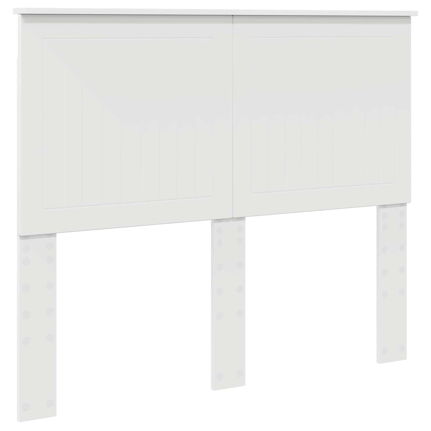 Bedframe met hoofdeinde Wit 120 x 190 cm Massief grenenhout