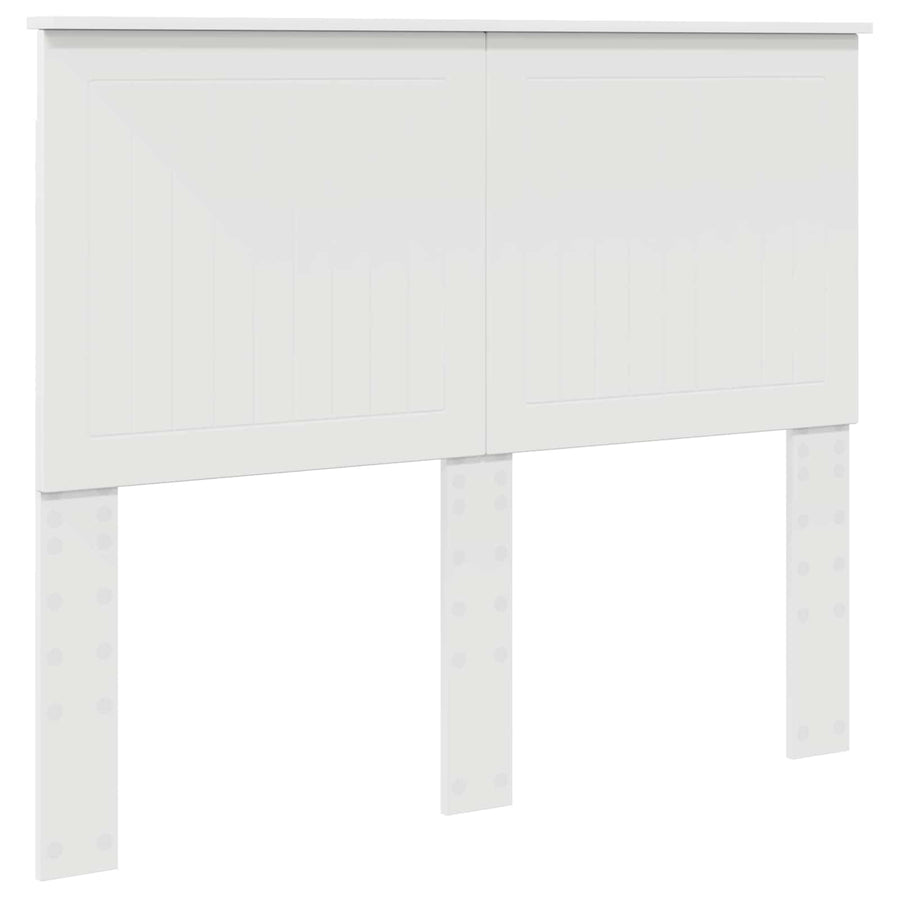 Bedframe met hoofdeinde Wit 120 x 190 cm Massief grenenhout